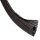 Gewebeschlauch Selbstschließend Schwarz 6,4mm 100cm