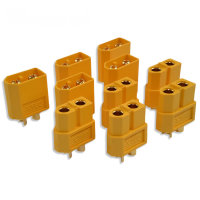 10 Stk 5 Paar XT60 Hochstrom Goldstecker Stecker Buchse...