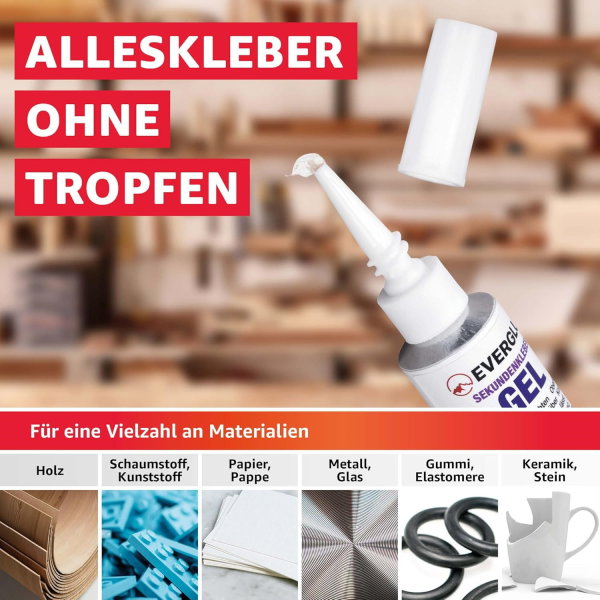 Everglue Sekundenkleber Gel extra starker Halt 20g