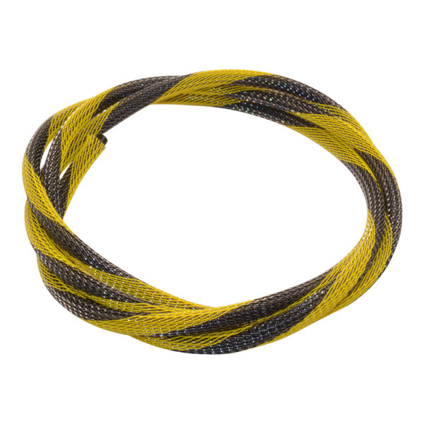 Gewebeschlauch Gelb Carbon 6,4mm 100cm