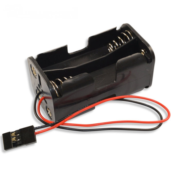 Empfänger Akku Batterie-Box 4x AA Batteriehalter Uni-Stecker JR Futaba