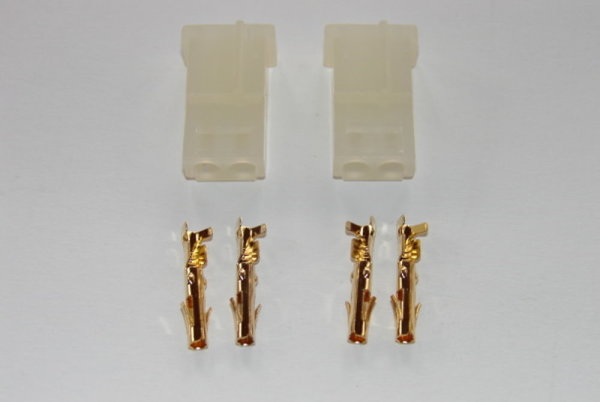 2 Stück AMP Buchse mit Goldkontakt