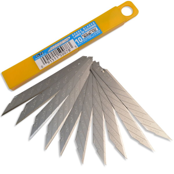 Olfa SAB-10 / 10x Ersatzklingen für SAC-1 Cutter Skalpell 30° Klinge