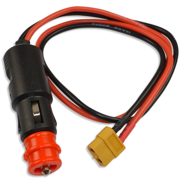 12V KFZ Zigarettenanzünder  Anschlusskabel XT60 für ISDT Smart Charger Q6 Yuki