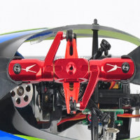 Alu CNC Blatthalter, E-flite Blade 130X Tuning Rot