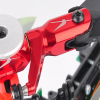 Alu CNC Blatthalter, E-flite Blade 130X Tuning Rot