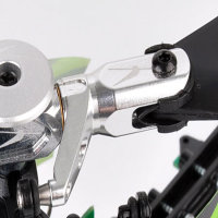 Alu CNC Blatthalter, E-flite Blade 130X Tuning Silber