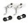 Alu CNC Blatthalter, E-flite Blade 130X Tuning Silber