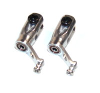 Alu CNC Blatthalter, E-flite Blade mCPX Tuning Silber