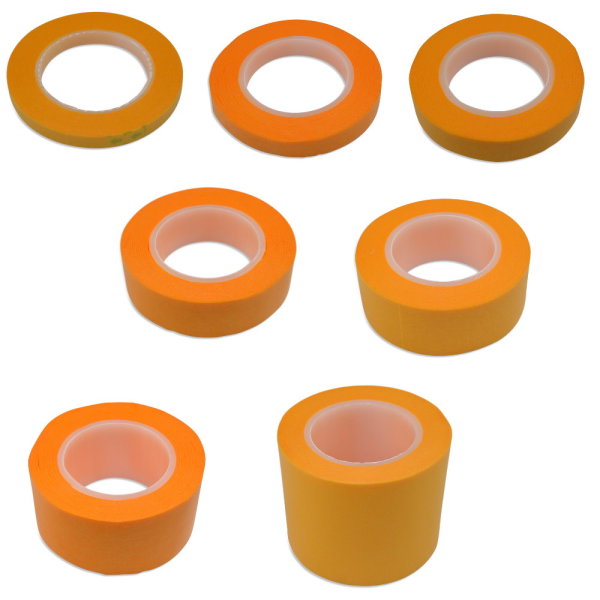 Masking Tape Maskierband Abklebeband 6mm-9mm-12mm-18mm-24mm-30mm-50mm PS-Farbe