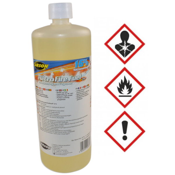 Carson Bio Nitro-Fire 16% RC Verbrenner Kraftstoff 1000ml 500905231