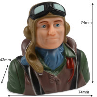 WW2 WWII Pilot Pilotenpuppe 1:6 RC Flugzeug Army B74 xT42...