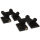 Landeklappenscharnier Klappenscharnier 30 x16mm  2 Stück schwarz