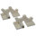 Landeklappenscharnier Klappenscharnier 30 x16mm  2 Stück weiss