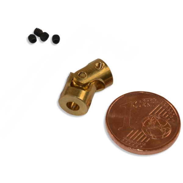Mini Kardangelenk Wellenkupplung für Schiffswellen Stevenrohr 3mm x 3mm L:13,3mm