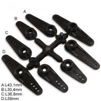 Hitec Servohorn Servohebel-Set 8- teilig 24 Zähne
