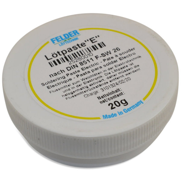 Felder Lötpaste ISO-Flux "E" Flussmittel Weichlöten Löten 20g LP20