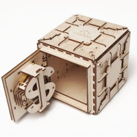 UGEARS Safe Tresor Geheimfach 3D Holz Bausatz Puzzle Modellbausatz 70011
