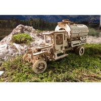UGEARS LKW Tankwagen Getränk Geheimfach 3D Holz Bausatz Modellbausatz 70021