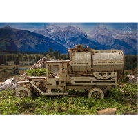 UGEARS LKW Tankwagen Getränk Geheimfach 3D Holz Bausatz Modellbausatz 70021