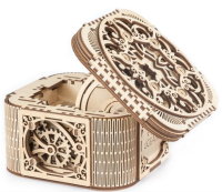 UGEARS Schatztruhe Schmuck Geheimfach 3D Holz Bausatz...