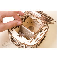 UGEARS Schatztruhe Schmuck Geheimfach 3D Holz Bausatz Puzzle Modellbausatz 70031