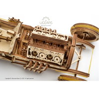 UGEARS U-9 Grand Prix Rennwagen 3D Holz Bausatz Puzzle Modellbausatz 70044
