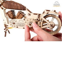 UGEARS Motorrad VM-02 Harley Style 3D Holz Bausatz Puzzle Modellbausatz 70051