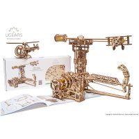 UGEARS Aviator Flieger Flugsimulator 3D Holz Bausatz Puzzle Modellbausatz 70053