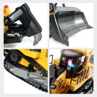 Huina 1554 RC Planierraupe Bulldozer Baumaschine 2.4 GHz incl. Akku RTR 1:16