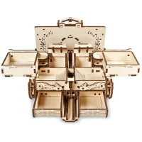 UGEARS Bernstein Schatulle Schmuckkästchen Modellbau 3D Holz Puzzle Bausatz