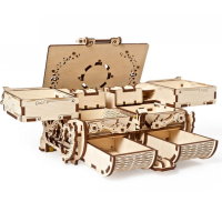 UGEARS Antik Box Schatulle Schmuckkästchen Modellbau 3D Holz Puzzle Bausatz