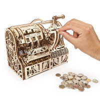 UGEARS Registrierkasse Spielgeld Automat Geldspiel Kaufladen 3D Holz Puzzle