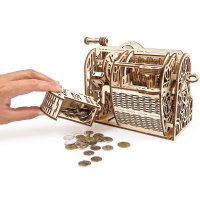 UGEARS Registrierkasse Spielgeld Automat Geldspiel Kaufladen 3D Holz Puzzle
