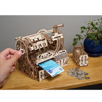 UGEARS Registrierkasse Spielgeld Automat Geldspiel Kaufladen 3D Holz Puzzle