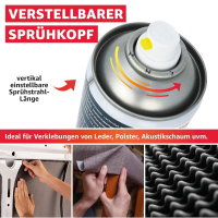 Profi Sprühkleber extra stark 400ml dauerhafte Verklebung verstellbares Ventil
