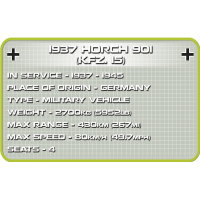 Cobi 2405 Horch 901 1937  kfz.15 Bausatz 185 Teile