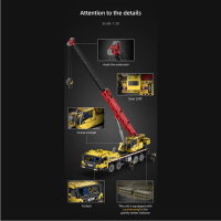 Cada C61081W Autokran Kran 1831 Teile mobile Cran Bausteinfahrzeug