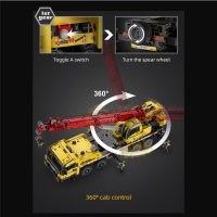 Cada C61081W Autokran Kran 1831 Teile mobile Cran Bausteinfahrzeug