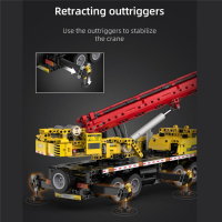 Cada C61081W Autokran Kran 1831 Teile mobile Cran Bausteinfahrzeug