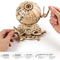 UGEARS Globus mechanischer Holz-Modellbausatz 3D Holz-Puzzle