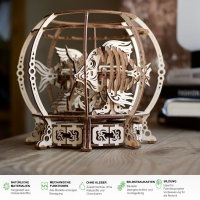 UGEARS Aquarium mechanischer Holz-Modellbausatz 3D Holz-Puzzle
