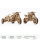 UGEARS Scrambler UGR-10 Motorrad mit Beiwagen Modellbausatz 3D Holz-Puzzle