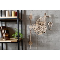 UGEARS Pendel Wanduhr Aero Clock Modellbau 3D Holz Puzzle Bausatz 70154