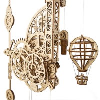 UGEARS Pendel Wanduhr Aero Clock Modellbau 3D Holz Puzzle Bausatz 70154