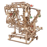 UGEARS Kettenbahn Murmelbahn Modellbau 3D Holz Puzzle Bausatz 70156