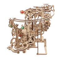 UGEARS Kettenbahn Murmelbahn Modellbau 3D Holz Puzzle Bausatz 70156