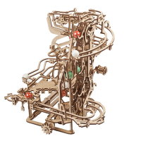 UGEARS Kettenbahn Murmelbahn Modellbau 3D Holz Puzzle Bausatz 70156