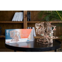 UGEARS Kettenbahn Murmelbahn Modellbau 3D Holz Puzzle Bausatz 70156