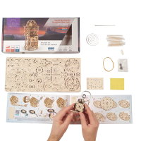 UGEARS Tourbillon-Tischuhr Sternengucker 3D Holz Bausatz Puzzle 70162